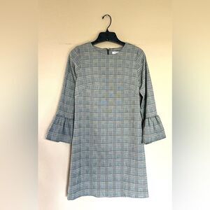 NWT White House Black Market Houndstooth Plaid Shift Dress